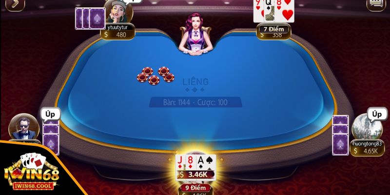 Sức hút đặc biệt từ Liêng trên cổng game iWin68